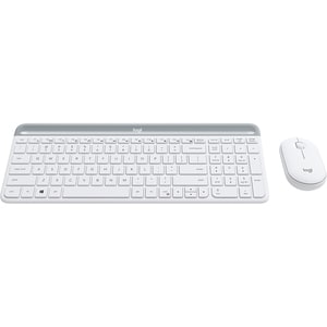 Logitech 920-009183, Slim Wireless Keyboard and Mouse Combo MK470 White, 1 Year