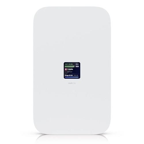 1776309135.jpg Ubiquiti UniFi 5G Max, Router, 2x Nano SIM Card Slots, 1x 2.5Gbe Port, 1x eSIM Support Only, Nano SIM 2 Slot cannot be used when an eSIM is Active, 1 Year Warranty